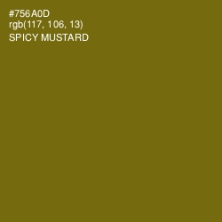 #756A0D - Spicy Mustard Color Image
